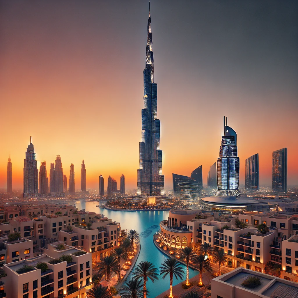 Paysage urbain de Dubaï, idéal pour un visa business en Arabie Saoudite ou Dubaï.